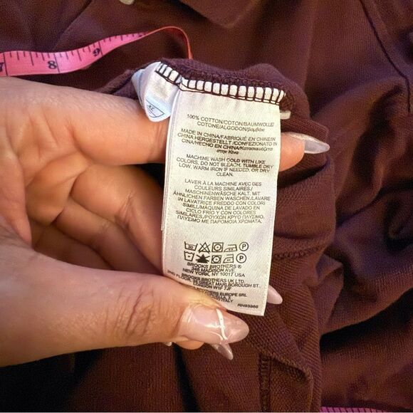 Brooks Brothers Red Fleece Maroon Cotton Polo- Size XL - Picture 7 of 13